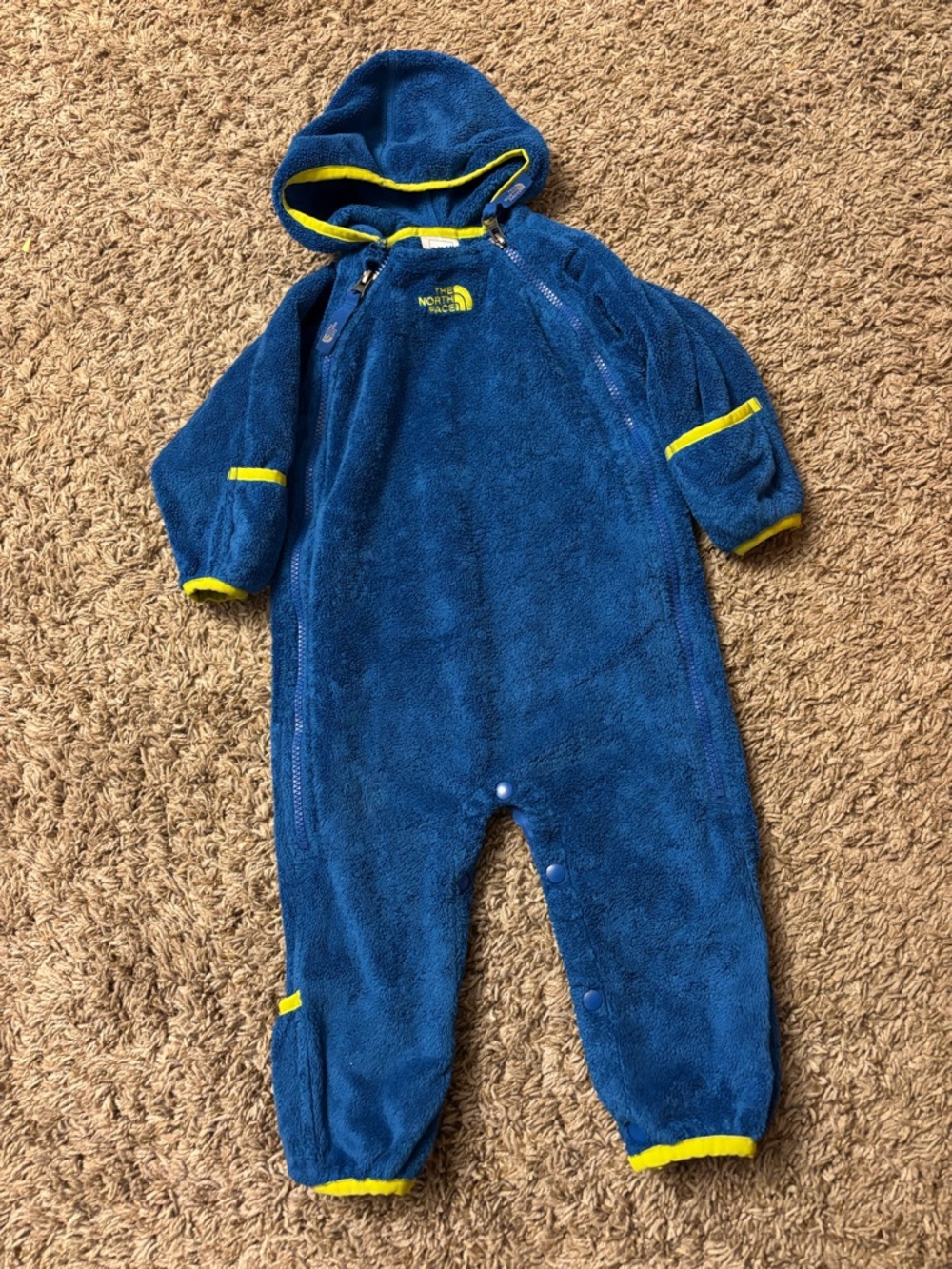 12-18 M The North Face Blue Fleece bunting